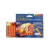 COLORS CERA AQUAREL·LABLE MANLEY. CAPSA 12 BARRES ASSORTIDES