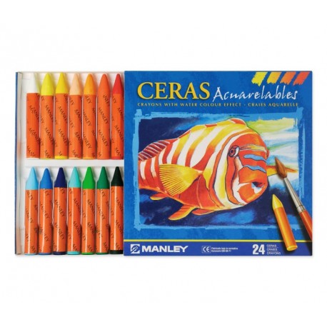 COLORS CERA AQUAREL·LABLE MANLEY. CAPSA 24 BARRES ASSORTIDES