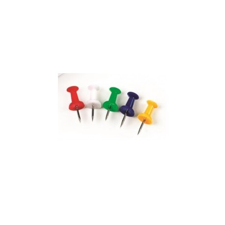 SENYALITZADOR COLOR PUSH-PIN. COPA 7 X 22 MM. CAPSA 25 UNITATS: GROC