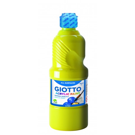 PINTURA TEMPERA ACRÍLICA GIOTTO. POT 500 ML: GROC