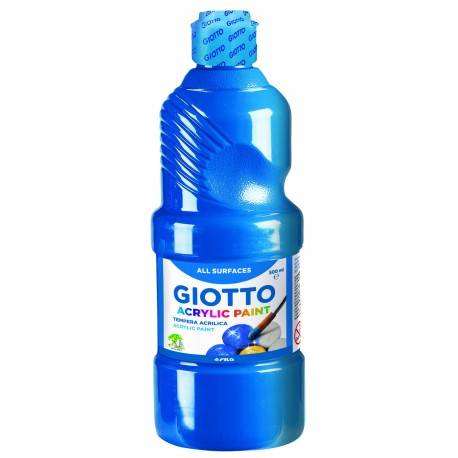 PINTURA TEMPERA ACRÍLICA GIOTTO. POT 500 ML: BLAU