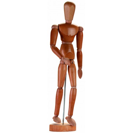 MANIQUÍ ARTICULAT FUSTA NATURAL 30 CM