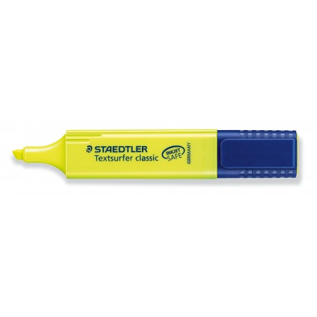 MARCADOR FLUORESCENT STAEDTLER 364. TEXTSURFER CLASSIC. PUNTA BISELLADA: GROC