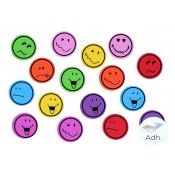 EMOTICONS FOAM ADHESIUS. BOSSA 55 UNITATS ASSORTIDES