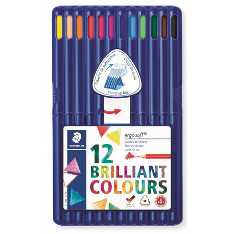 ESTOIG LLAPIS COLORS ERGOSOFT 157 STAEDTLER. TRIANGULAR PRIM. CAIXA 12 UNITATS