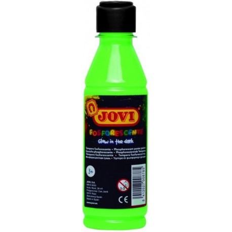 TEMPERA FOSFORESCENT JOVI. POT 250 ML: VERD