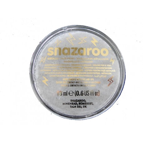 CREMA MAQUILLATGE AIGUA. CARA I COS SNAZAROO. CAPSA 18 GRS: ARGENT