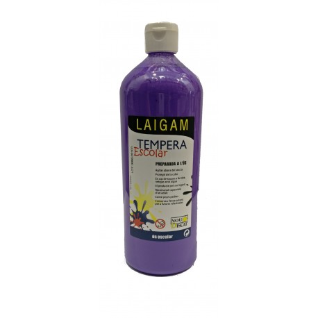 PINTURA TEMPERA LÍQUIDA LAIGAM. POT 1000 ML: VIOLETA