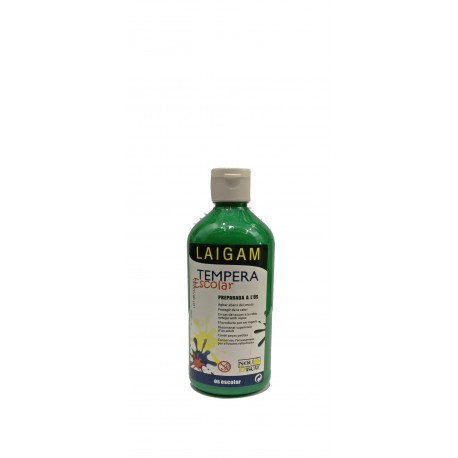 PINTURA TEMPERA LÍQUIDA LAIGAM. POT 500 ML: VERD FORT