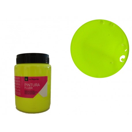 PINTURA PLÀSTICA FLUORESCENT LA PAJARITA 375 ML: GROC