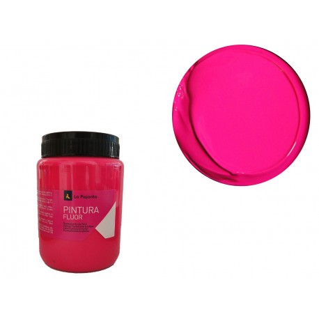 PINTURA PLÀSTICA FLUORESCENT LA PAJARITA 375 ML: MAGENTA