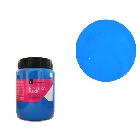 PINTURA PLÀSTICA FLUORESCENT LA PAJARITA 375 ML: BLAU