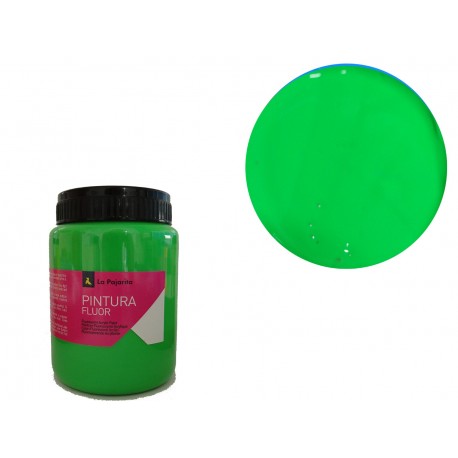 PINTURA PLÀSTICA FLUORESCENT LA PAJARITA 375 ML: VERD