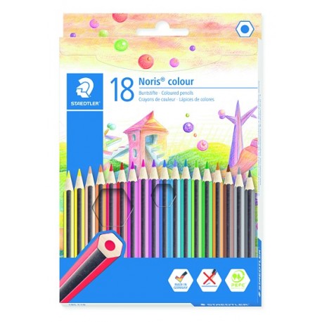 ESTOIG LLAPIS COLORS STAEDTLER 185.C18. 18 COLORS ASSORTITS