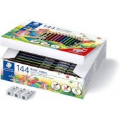 CAIXA LLAPIS COLORS STAEDTLER  TRIANGULAR 185.C144. 12 X 12 COLORS. 144 UNITATS