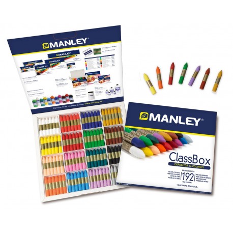 COLORS CERA GRASSA MANLEY. CAPSA 16 COLORS X 12 PER COLOR: 192 BARRES