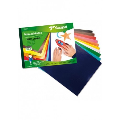 BLOC 10 FULLS PAPER XAROL 32 X 24 CM. COLORS ASSORTITS