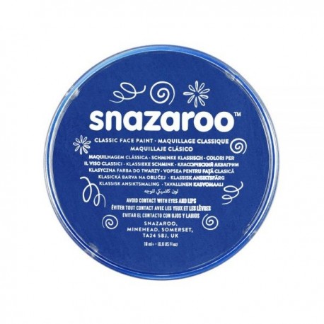 CREMA MAQUILLATGE AIGUA. CARA I COS SNAZAROO. CAPSA 18 GRS: BLAU