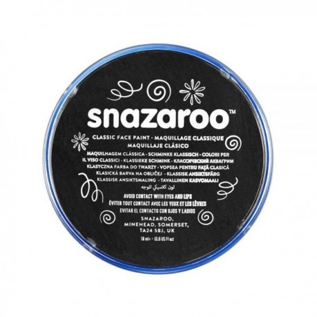 CREMA MAQUILLATGE AIGUA. CARA I COS SNAZAROO. CAPSA 18 GRS: NEGRE