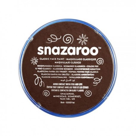 CREMA MAQUILLATGE AIGUA CARA I COS SNAZAROO. CAPSA 18 GRS: MARRÓ