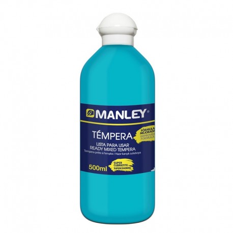 PINTURA TEMPERA LÍQUIDA MANLEY. POT 500 ML: BLAU CLAR