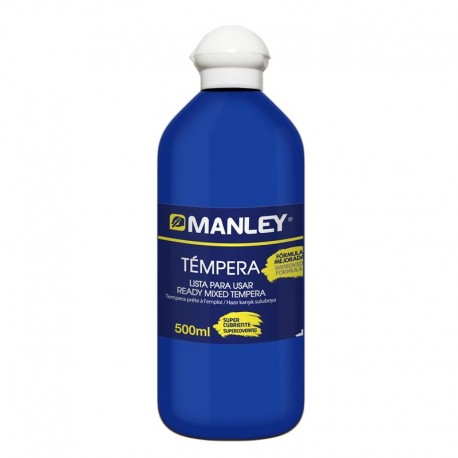 PINTURA TEMPERA LÍQUIDA MANLEY. POT 500 ML: BLAU FOSC