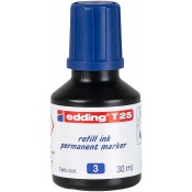 TINTA DE RECANVI EDDING T-25. FLASCÓ 30 ML: BLAU