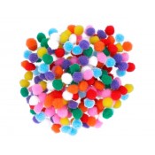 MINI POMPONS COLORS.BOSSA 200 UNITATS COLORS ASSORTITS