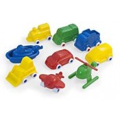 CUB 36 VEHICLES DE PLÀSTIC ASSORTITS DE 9 CM. JOGUINA A PARTIR DE 3 A 9 ANYS.