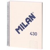 QUADERN DIN A4 MILAN. HORITZONTAL 80 FULLS COLOR: BEIGE