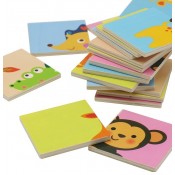 WOODEN ANIMAL.6 PUZZLES DE 4 PECES