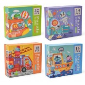 BEGINNER TRAFFIC.SET 4 PUZZLES PROGRESSIUS 12 16 24 32 PECES